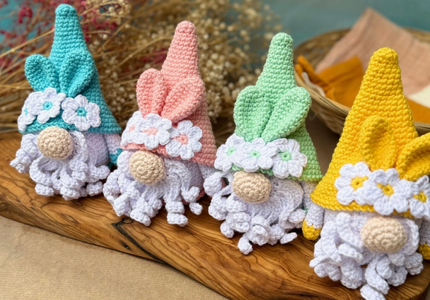 Knitty Critters | Spring Gnome | 4 Colours to choose from