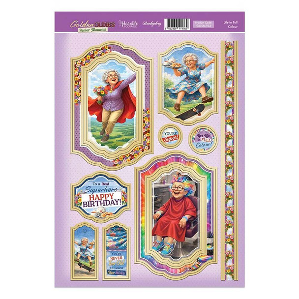 Life in Full Colour | Golden Oldies Senior Moments Topper Sheet
