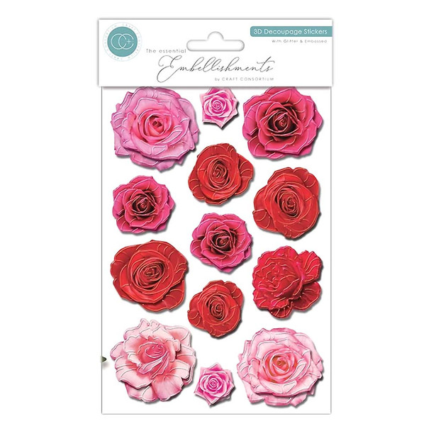 3D Decoupage Paper Roses | 13 Different Roses