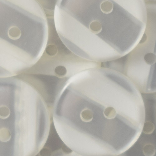 Button | 18mm | 2 hole | Flate Variegated White