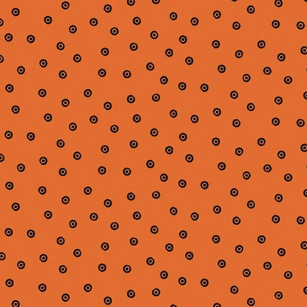 Black Dress Dots on Orange | Scary Scraps | C17609 | J Wecker Frisch