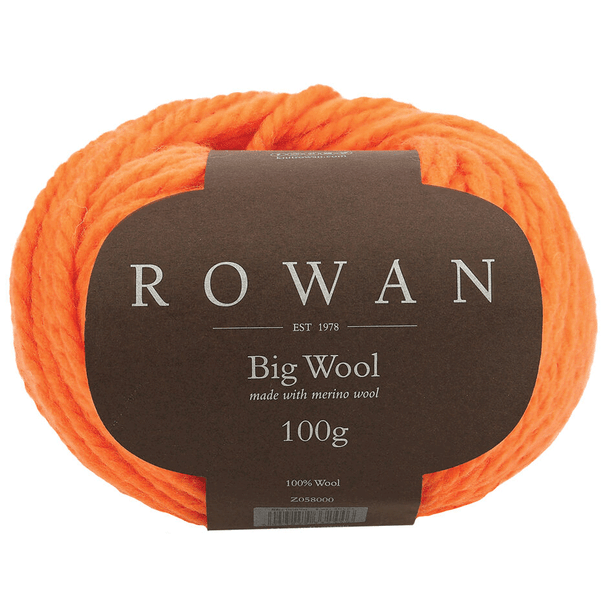 Rowan Big Wool Super Chunky Knitting Yarn, 100g Balls | 090 Pumpkin 