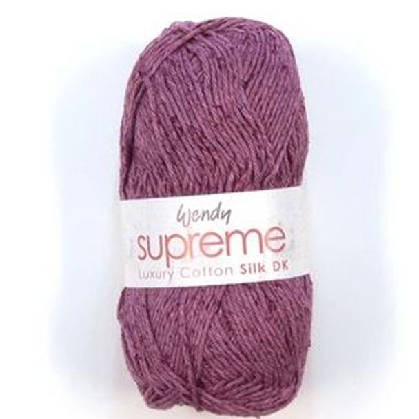 Wendy Supreme Luxury Cotton Silk DK Knitting Yarn, 100g Balls | 1508 Mace
