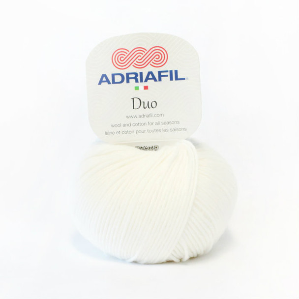 Adriafil Duo Comfort DK Knitting Yarn, 50g Balls | 68 White