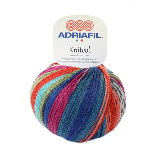 Adriafil Knitcol DK Self Patterning Merino Yarn, 50g Balls | 91 Vivo