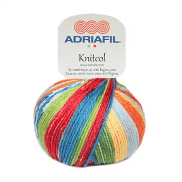 Adriafil Knitcol DK Self Patterning Merino Yarn, 50g Balls | 53 Kandinsky