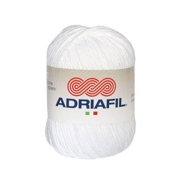 Adriafil Nature Classic Aran Knitting Yarn, 50g Balls | Various Colours (adri-natu) - 02 White