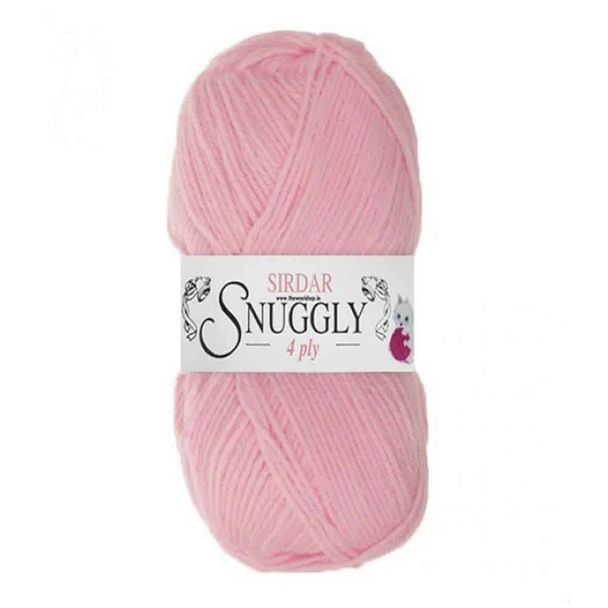 Sirdar Snuggly 4 Ply Baby Knitting Yarn, 50g Balls | 212 Petal Pink