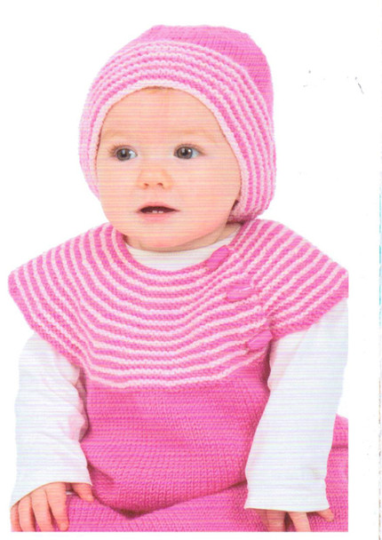 Baby Jacket and Gilet 4 Ply Pattern | Peter Pan Merino 4 Ply 1229