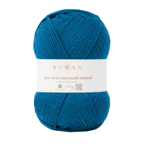 Rowan Pure Wool Superwash Worsted Knitting Yarn, 100g - 144 Mallard