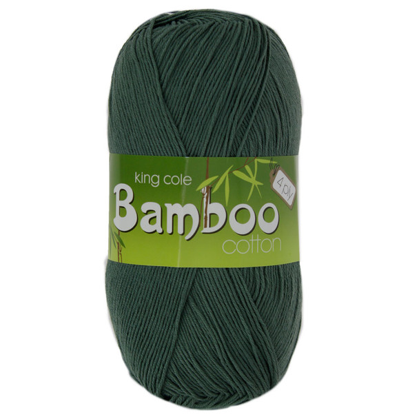 King Cole Bamboo Cotton 4 Ply Knitting Yarn | 1025 Sage