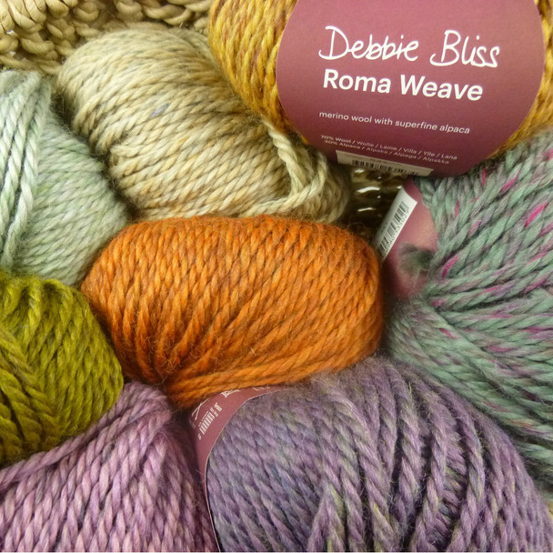 Debbie Bliss Roma Weave Super Chunky Knitting Yarn - Mixture of balls of yarn