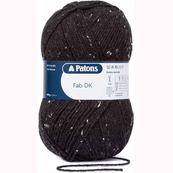 Patons Fab DK, 100g Acrylic Knitting Yarn | 8375 Charcoal