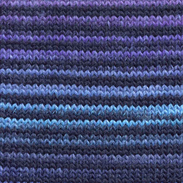 Adriafil Mistero Stripes & Stitches - Shade 95 Knitted Swatch