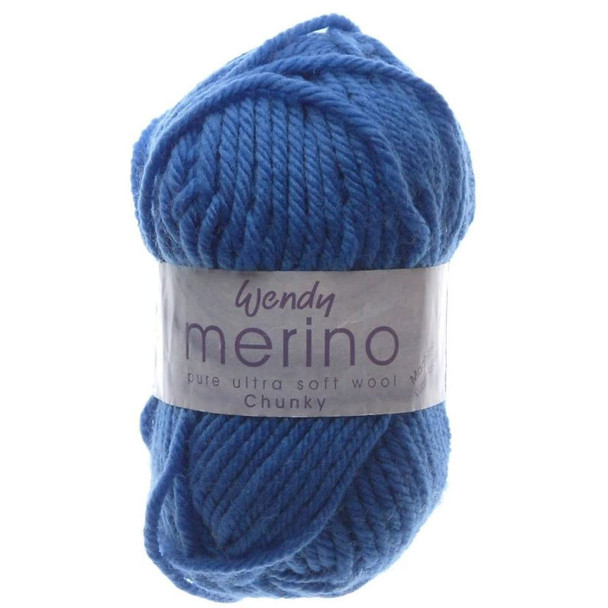 Wendy Merino Chunky 50g balls - Azure 2474