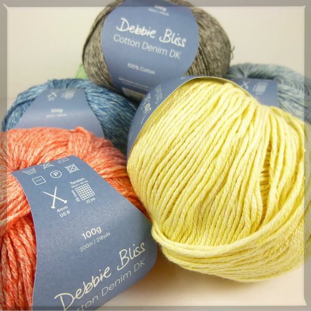 A heap of gorgeous Debbie Bliss Cotton Denim DK colours