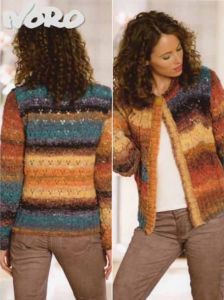 Lace Pattern Cardigan - Noro Silk Garden NSL033 - Another image