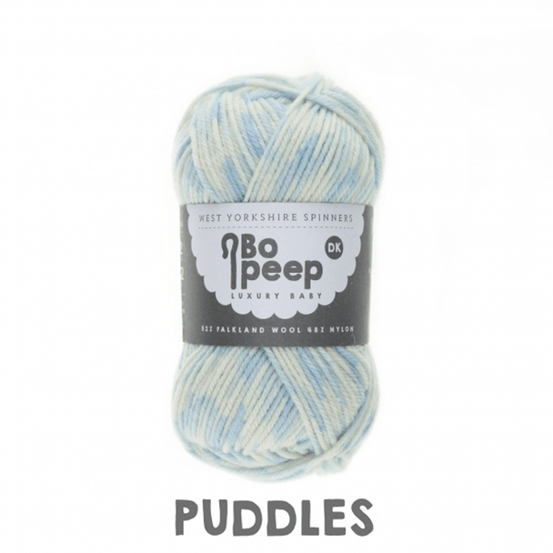 WYS Bo Peep Luxury Baby DK Knitting Yarn, 50g | 888 Puddles