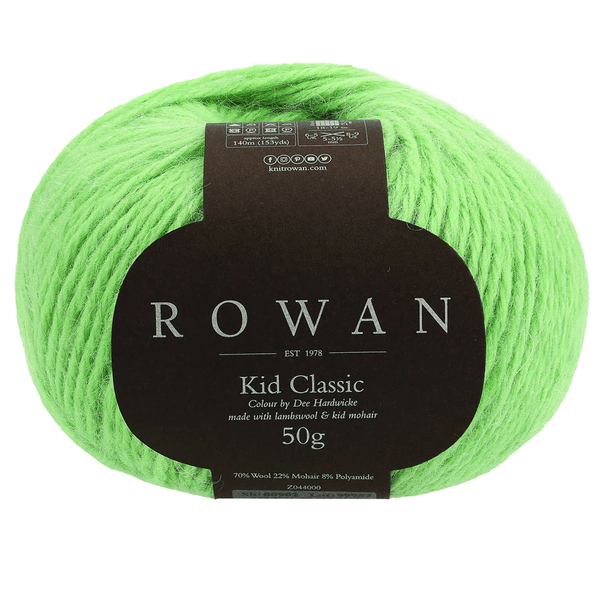 Rowan Kid Classic Mohair Rich Yarn, 50g | 904 Late Summer Green D