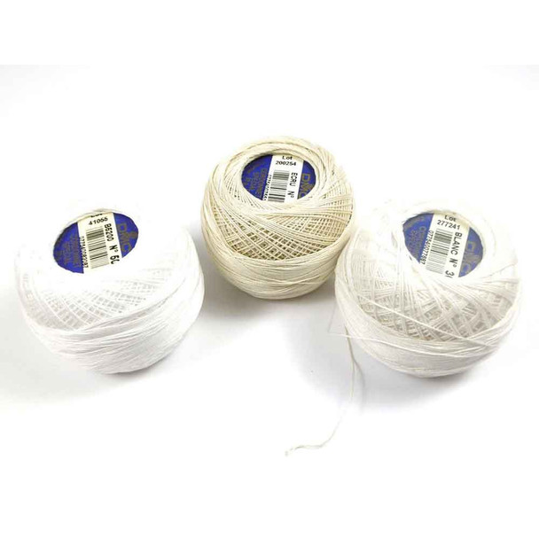  DMC Cordonnet Crochet Cotton - Spools of the three shades