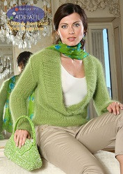 Dublino Pullover Knitting Pattern using Adriafil Carezza Angora Knitting Yarn | Free Downloadable Knitting Pattern DUB03