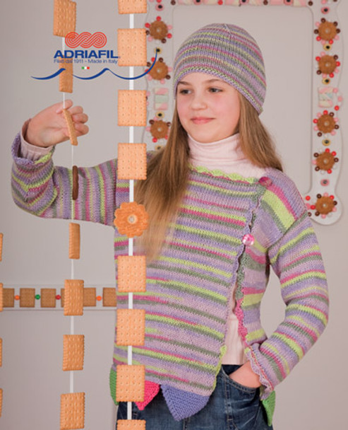 Chamois Twin Set, Jumper & Hat Knitting Pattern using Adriafil Duo Comfort Plus Knitting Yarn | Free Downloadable Pattern CTSJ&H - Main image