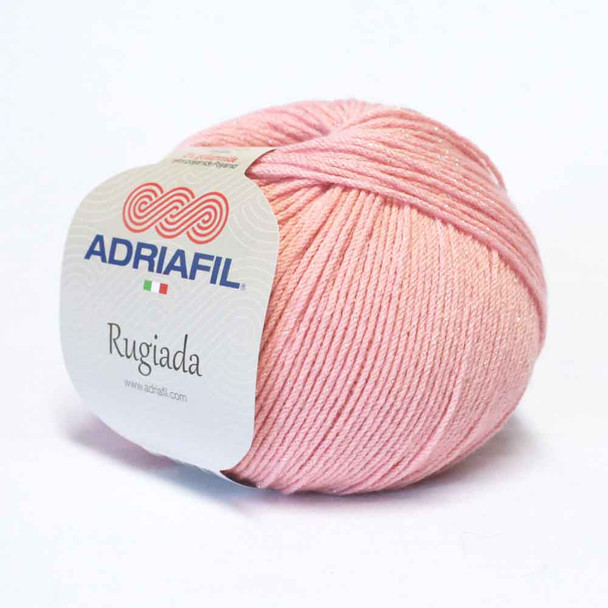 Adriafil Rugiada 4 Ply Sparkly Yarn, 50g Balls | 61 Pink