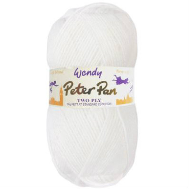 Peter Pan 2 Ply | 300 Pure White - Main Image