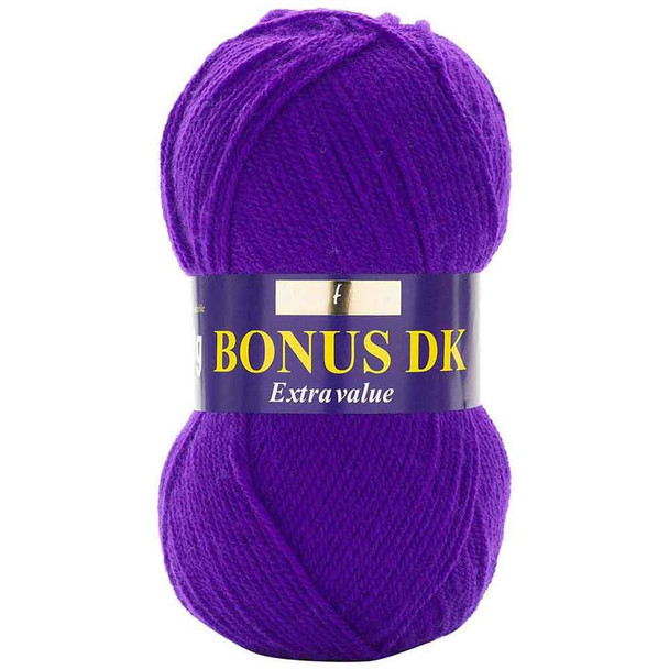 Sirdar Hayfield Bonus DK Knitting Yarn | 828 Bright Purple