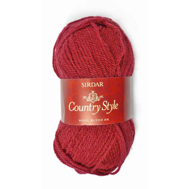 Sirdar Country Style DK Wool Rich Yarn, 50g balls | 402 Cherry