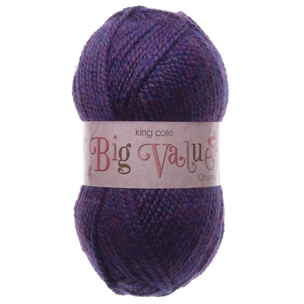 King Cole Big Value Chunky Knitting Yarn | 556 Heather