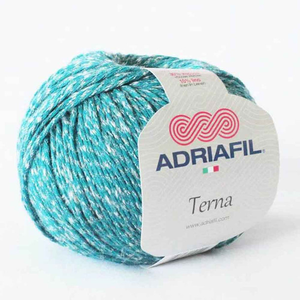 Adriafil Terna Cotton Rich Knitting Yarn, 50g Balls | 65 Deep Turquoise