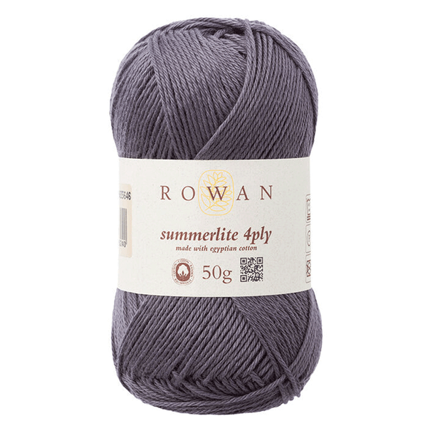 Rowan Summerlite 4 Ply Knitting Yarn, 50g Balls - 446 Anchor Grey