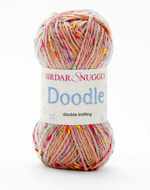 Sirdar Snuggly Doodle DK Baby Knitting Yarn, 50g Balls | 201 Rosey Posey