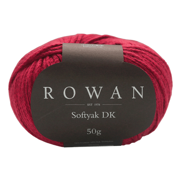 Rowan Softyak DK Knitting Yarn, 50g Balls - 253 Tuscan Red