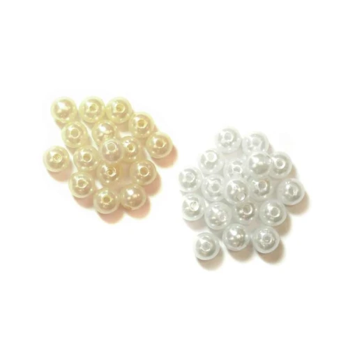 8mm Plastic Pearls | 20pk | Trimits | Various Colours