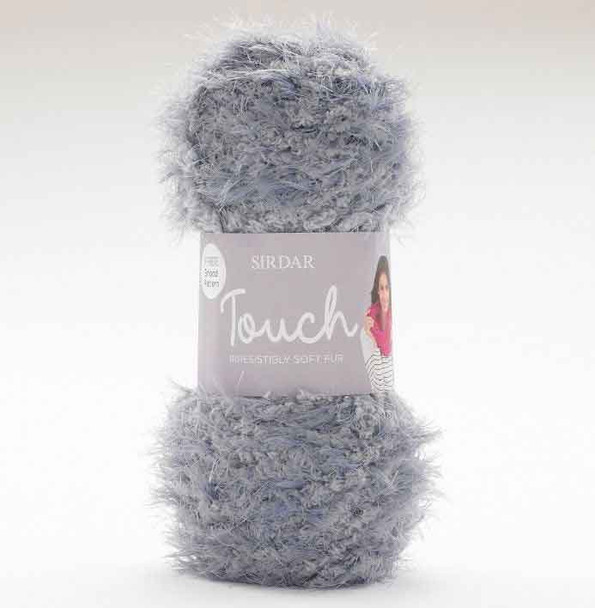 Sirdar Touch Soft Fur Super Chunky Knitting Yarn, 100g Balls | 01 Flurry