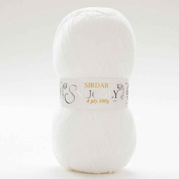 Sirdar Snuggly 4 Ply, 100g Balls | 251 White