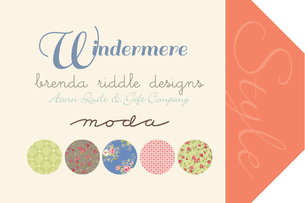 Windermere | Brenda Riddle | Moda Fabrics | Charm Pack - Moda Fabrics Tag