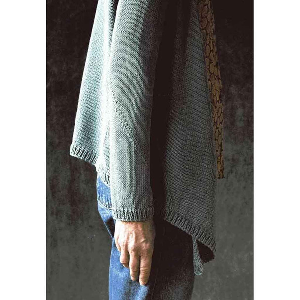  Dusk DK Knitting Pattern for a Waterfall Cardigan | Erika Knight Studio Linen - sleeve detail