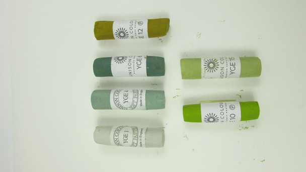 Unison Pastels - Yellow Green Earth Colour Range
