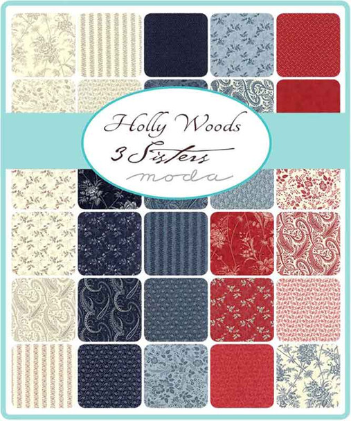 Holly Woods | Three Sisters | Moda Fabrics | Charm Pack - the fabric range