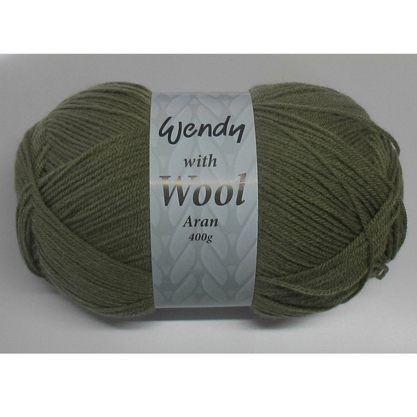Wendy Aran with Wool | 400g Balls Knitting Yarn | 5505 Twig