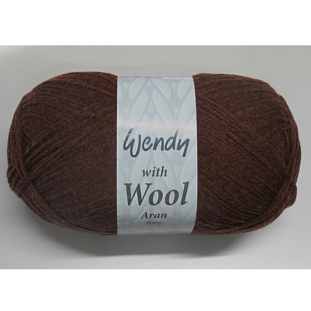 Wendy Aran with Wool | 400g Balls Knitting Yarn | 5511 Beet