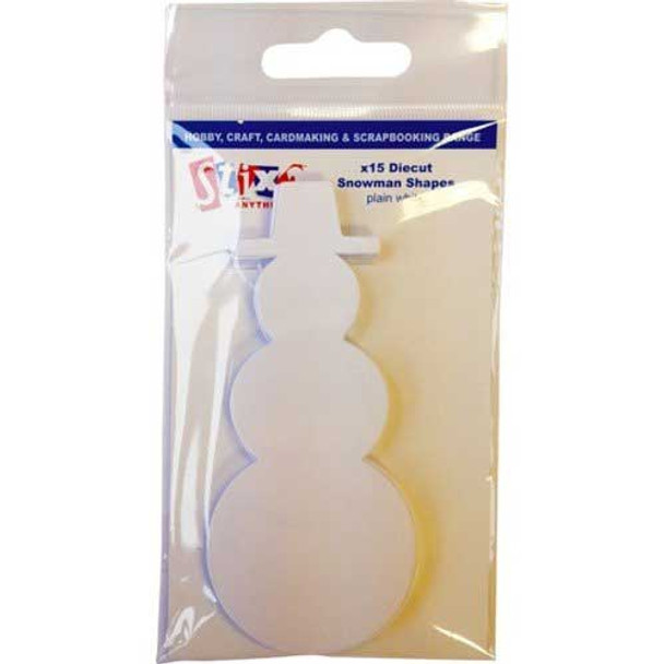 Stix 2 | Diecut Card Shapes | Snowman Shape | 15 Pieces - In the packet