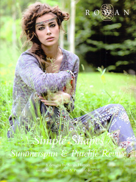 Rowan Knitting Pattern Book - Simple Shapes Summerspun & Purelife Revive