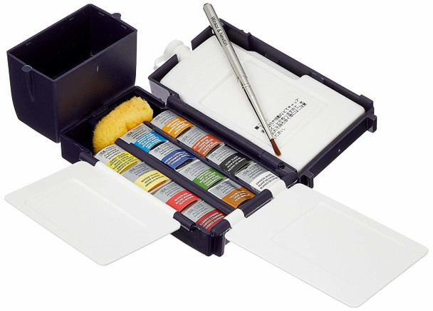 Winsor & Newton Professional Water Colour 12 Half Pan Field Box  - Main image