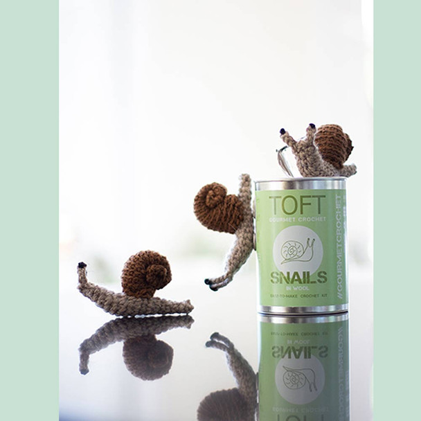 Toft Gourmet Crochet in a Tin | Snails in Wool | Easy  - made up