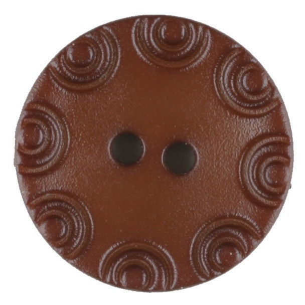  Dill Buttons | Brown with little circular edge | 13 mm 