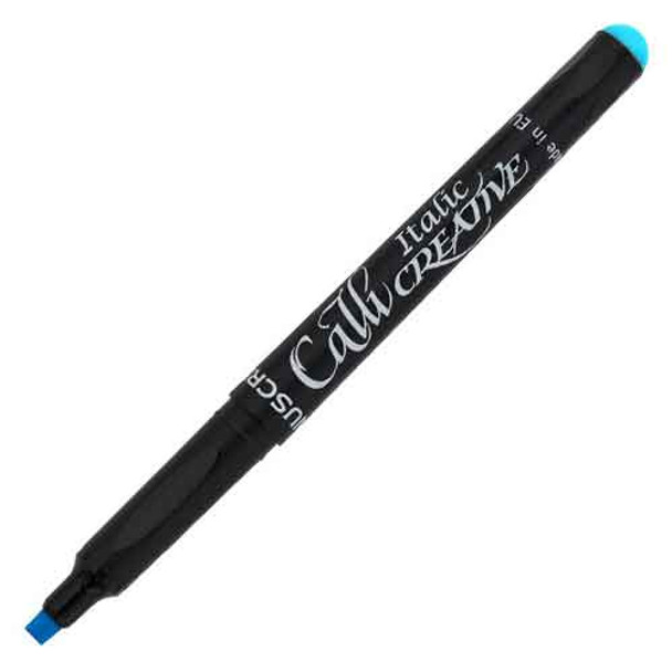 Callicreative Italic Markers | Fibre Tip Italic Pens | Turquoise